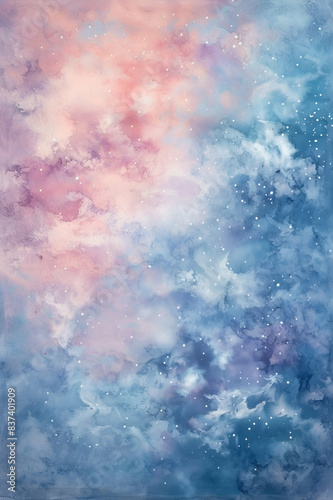 multi-colored smoke background with small splashes of white paint, background for banner