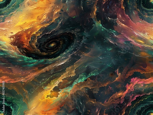 40 Vibrant energy, emotional intensity, swirling fields, hyper detailed