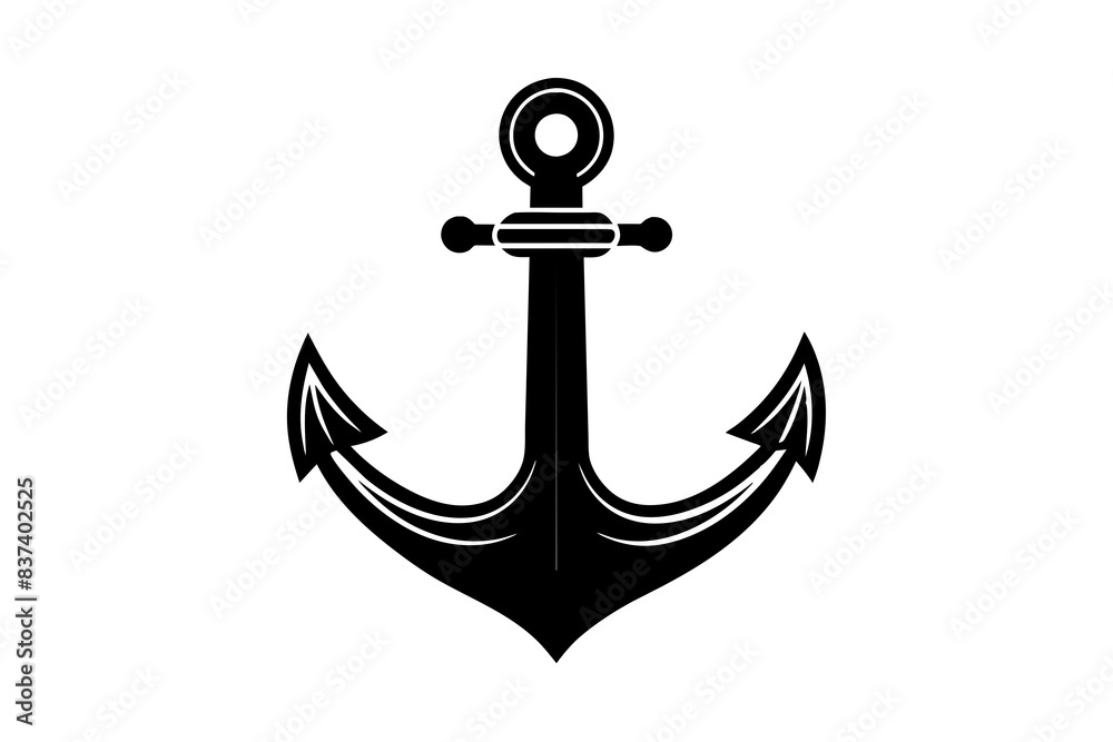 anchor silhouette vector illustration