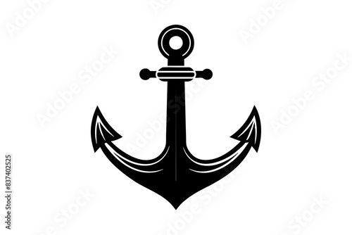 anchor silhouette vector illustration
