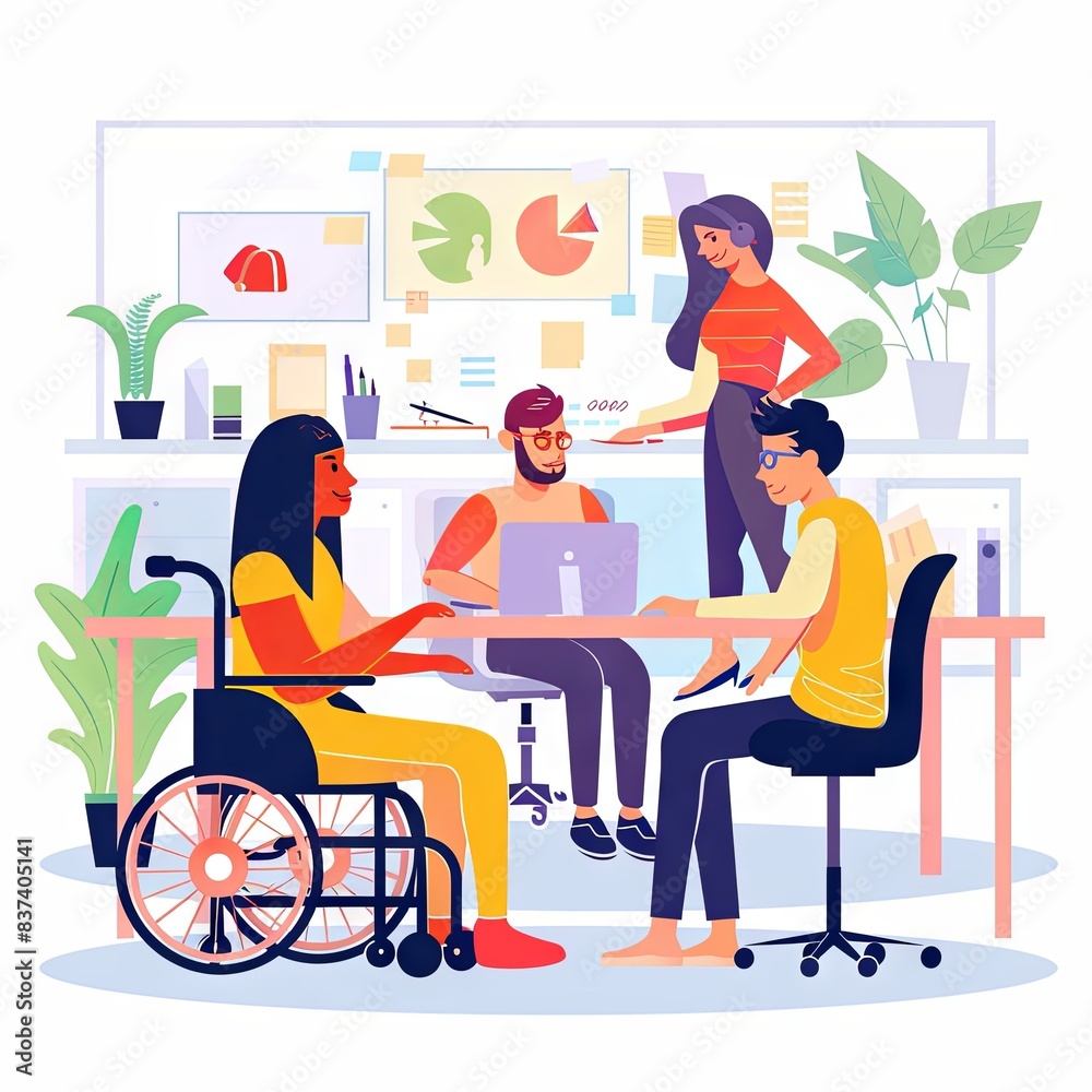 Diversity and inclusion in workplace as team acceptance tiny person concept. Teamwork power with various ethnic, racial and culture groups vector illustration Diversity and inclusion in workplace as team acceptance tiny person concept. Teamwork power with various ethnic, racial and culture groups vector illustration