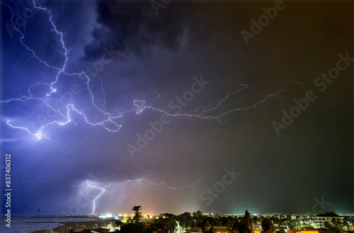 Lightning in the night