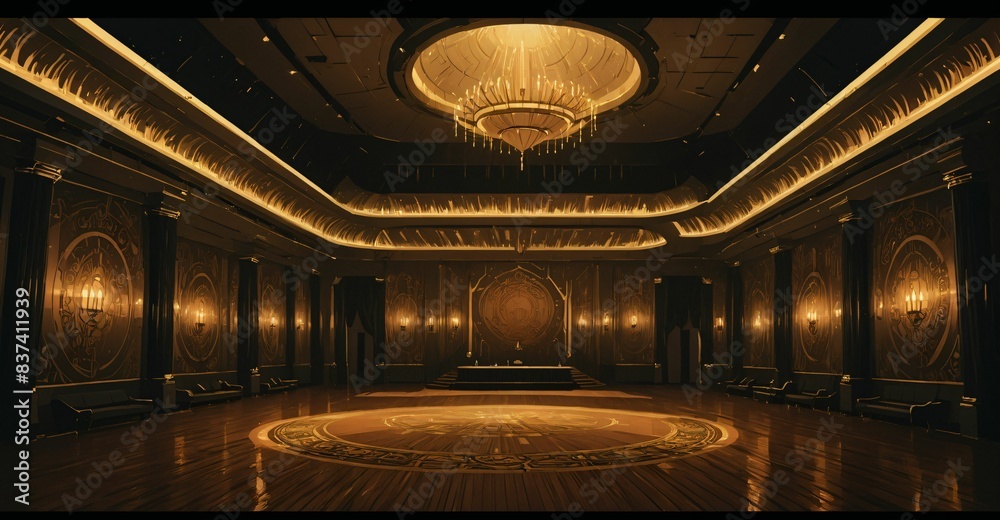 cyberpunk palace ballroom theatre hall. futuristic abandoned sci-fi neon cyber amphitheater auditorium empty room. royal dance hall in noble mansion interior. cyberpunk palace ballroom theatre hall. futuristic abandoned sci-fi neon cyber amphitheater auditorium empty room. royal dance hall in noble mansion interior.