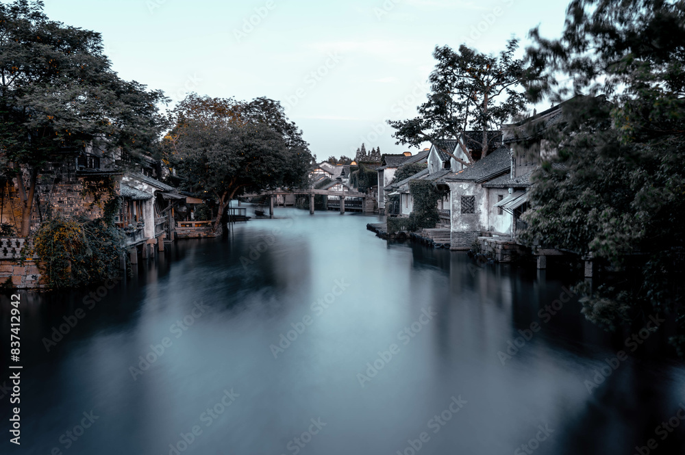 Obraz premium A Beautiful Historical Chinese water town