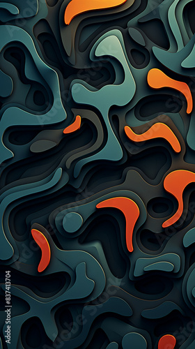 Wallpaper Mural Wallpaper of an abstract shape Torontodigital.ca