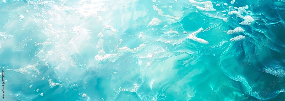 Azure water background. Calm blue water surface Azure water background. Calm blue water surface