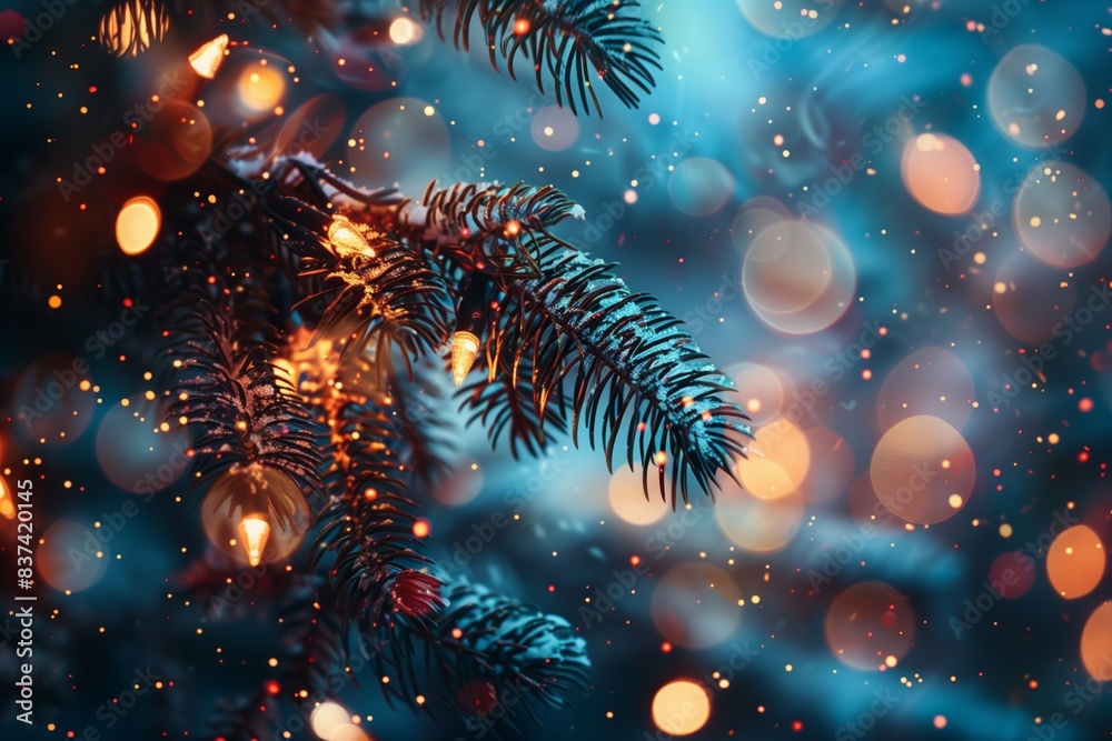 Festive Christmas and New Year Background Design Festive Christmas and New Year Background Design