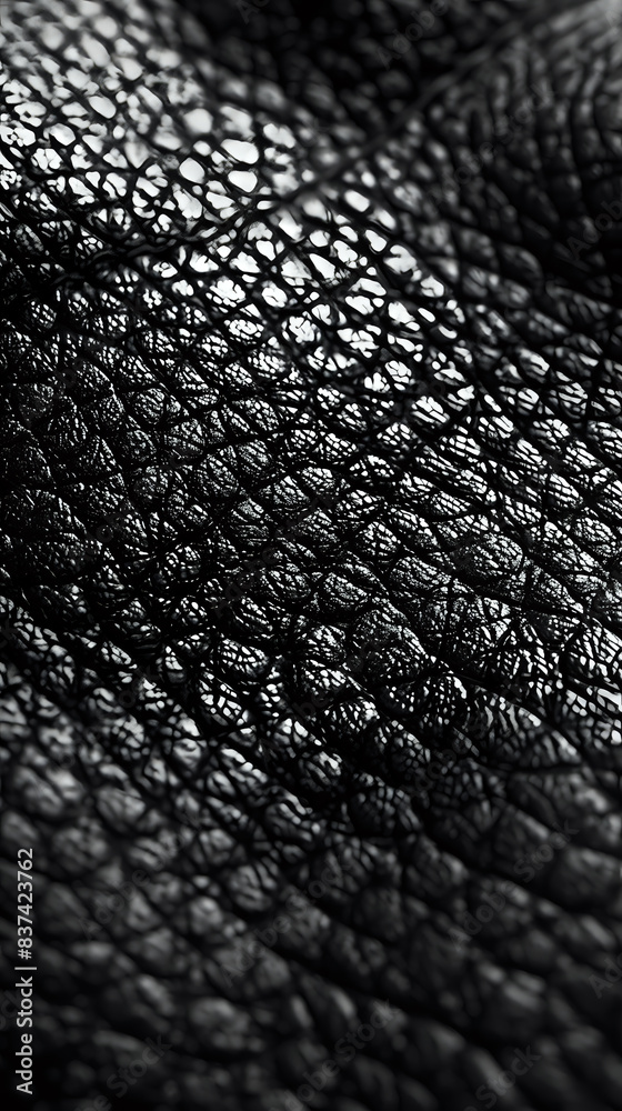 Close-up of black leather texture with intricate patterns and rich details. Perfect for backgrounds, design projects, and fashion illustrations. Close-up of black leather texture with intricate patterns and rich details. Perfect for backgrounds, design projects, and fashion illustrations.