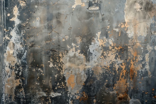 Grunge distressed concrete wall texture background photo