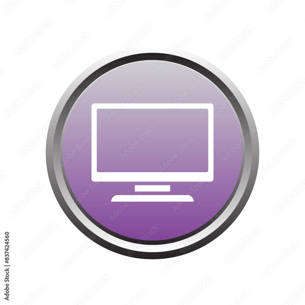 Illustration Vector graphic of monitor icon template Illustration Vector graphic of monitor icon template