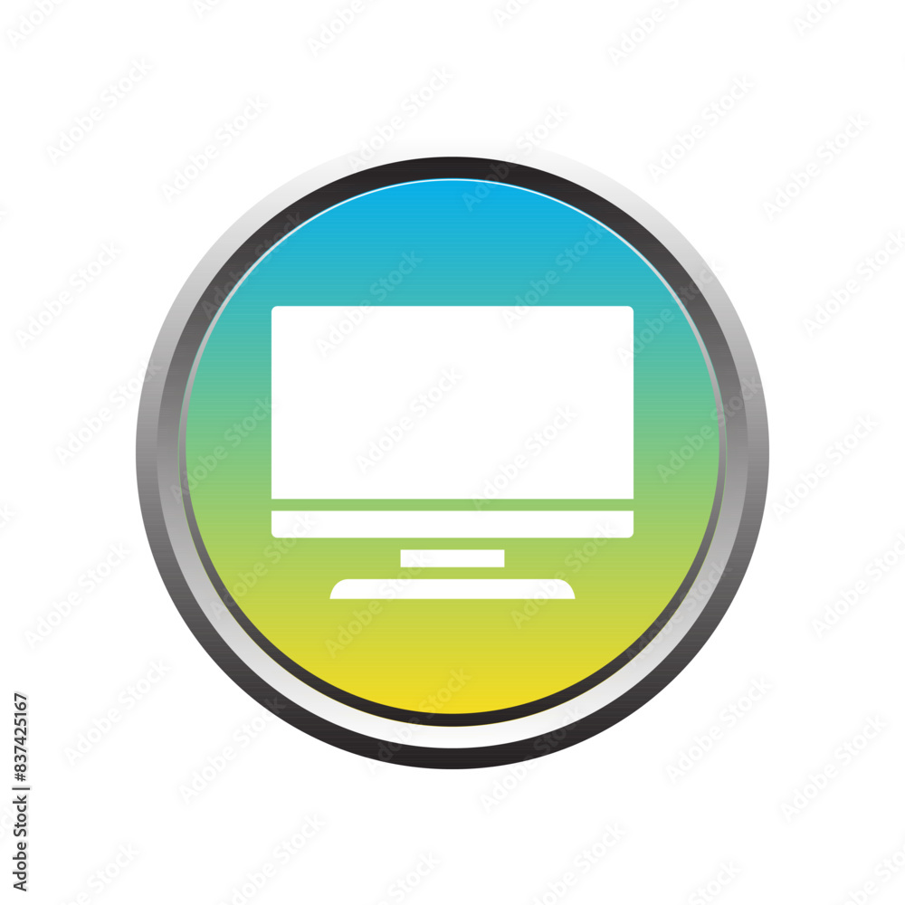 Illustration Vector graphic of monitor icon template Illustration Vector graphic of monitor icon template