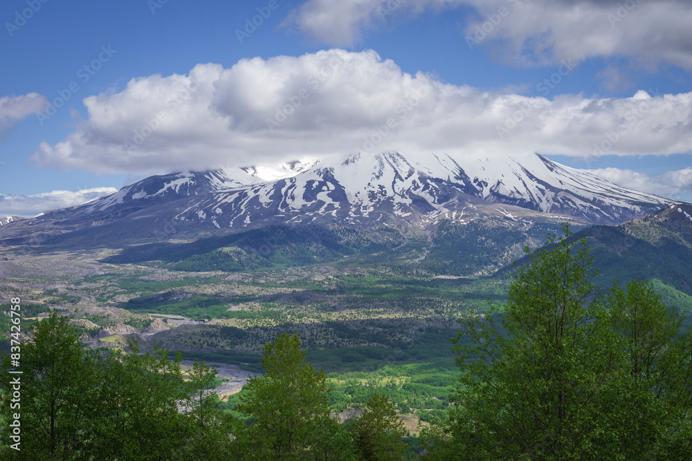 Fototapeta premium Summer view, Mount Sait Helens