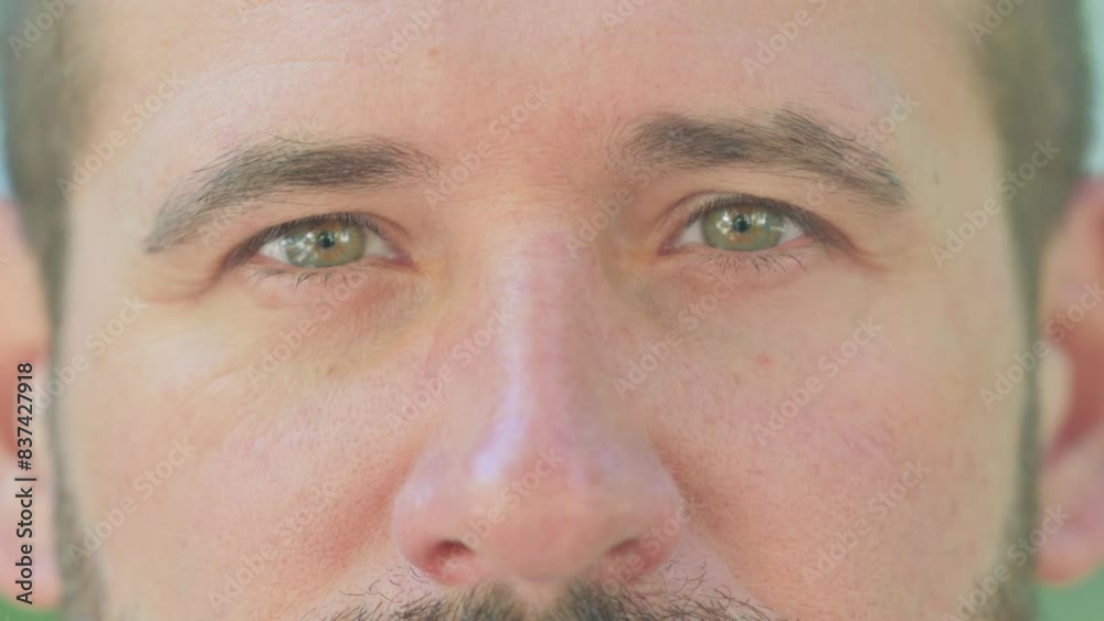 Close up of Male Blinking Eyes Close up of Male Blinking Eyes