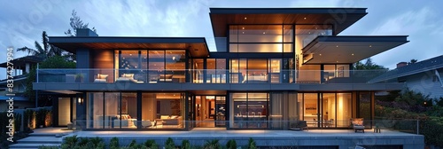 modern beach house - fictional luxury vacation home