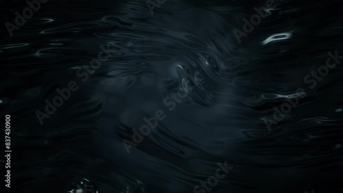 Black Water Flowing Texture Animation. 4k animation of an abstract black water fx flowing texture background with oil liquid patterns streaming