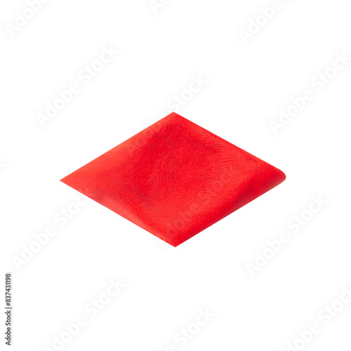 diamond card icon isolated on white background clay