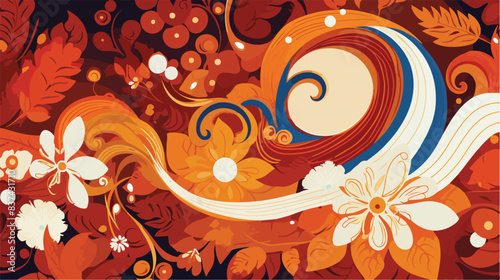Traditional Batik Pattern from Indonesia Vector illustration