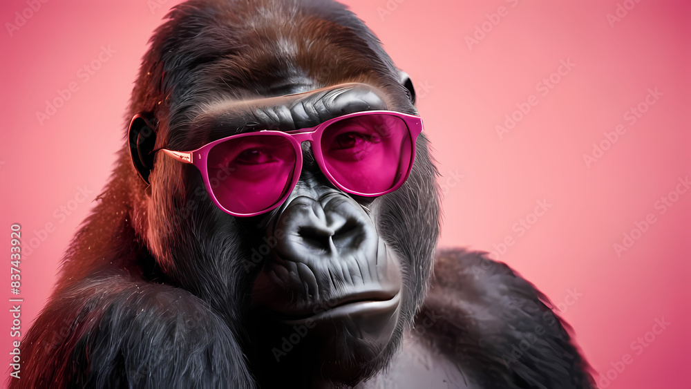 This image shows a thoughtful person with their hand on their chin against a pink backdrop, exuding aesthetic contemplation This image shows a thoughtful person with their hand on their chin against a pink backdrop, exuding aesthetic contemplation