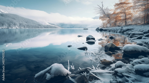 Lake in winter