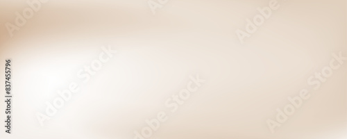 Smooth beige wave gradient background. Soft silk ecru liquid wallpaper. Ivory color texture for banner, flyer, presentation, graphic design, leaflet. Abstract blurred wavy backdrop cover. Vector