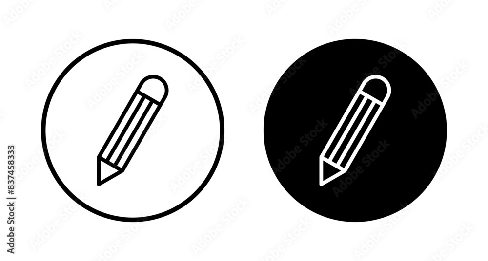 Pencil icon vector isolated on white background. Pencil vector icon Pencil icon vector isolated on white background. Pencil vector icon