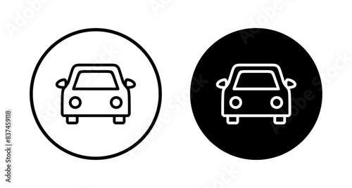 Car icon vector isolated on white background. Car icon vector.