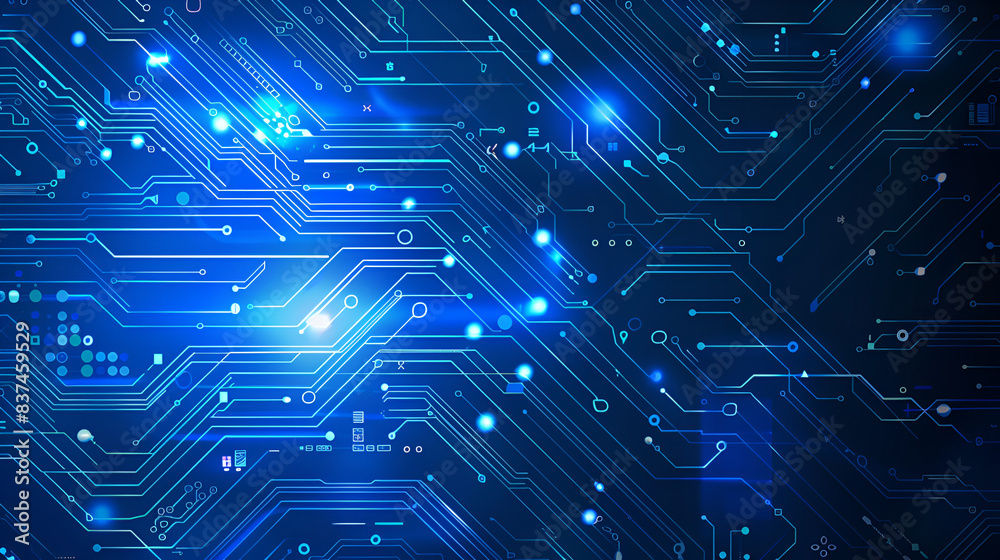 circuit board electronics digital technology banner 2025 blue vector illustration circuit board electronics digital technology banner 2025 blue vector illustration