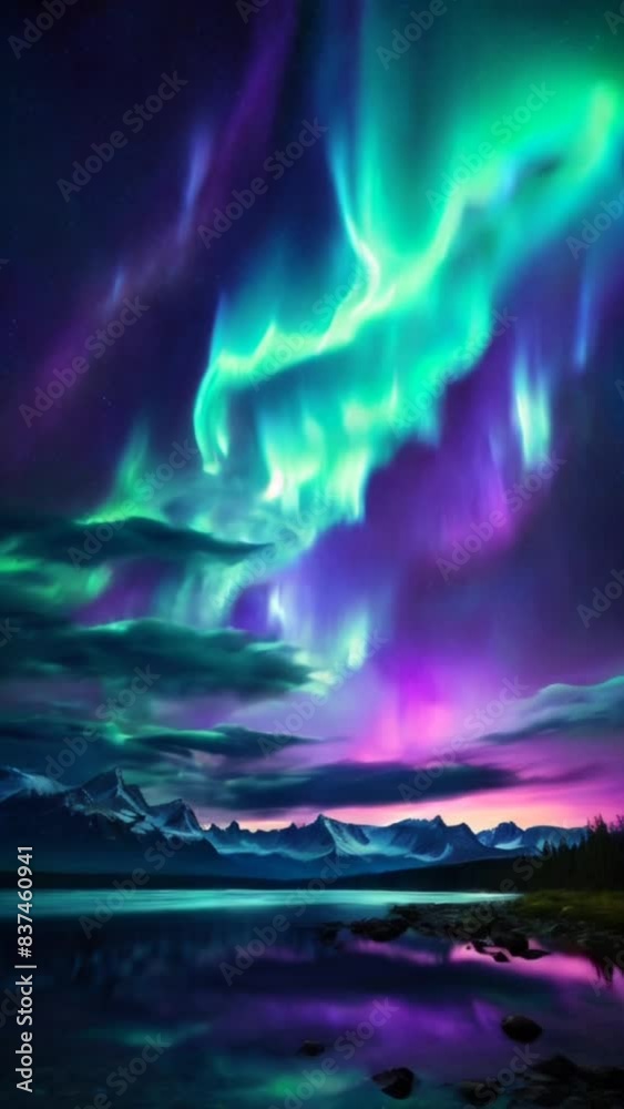 Aurora in the night sky Aurora in the night sky