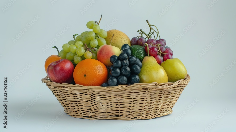 A basket of assorted fruits A basket of assorted fruits