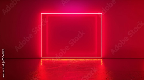 red background concept, glowing in the middle for ads. highlight for ads