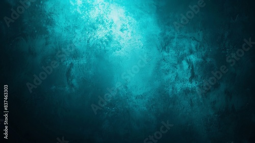 teal background concept with glowing light for ads. space for ads