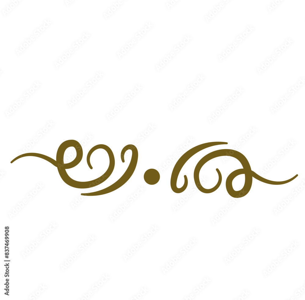 Obraz premium Divider Ornate Hand drawn Vector 