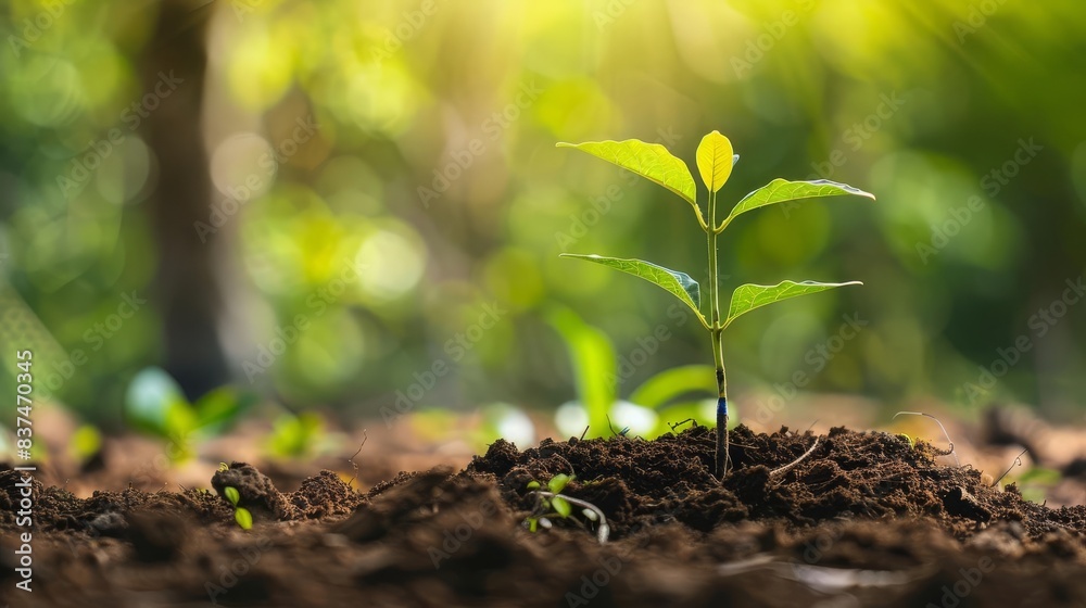 Carbon footprint, reforestation, tree planting, environmental conservation, high detail Carbon footprint, reforestation, tree planting, environmental conservation, high detail