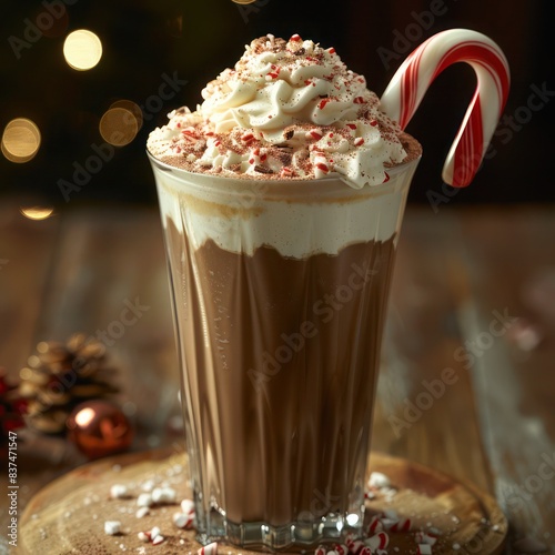 a glass of wholesome goodness full of love, indulge in the whole chocolate milkshake experience, loaded with rich dark chocolate and whipped cream 