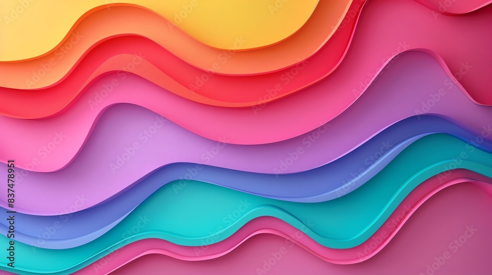 rainbow colors, wave gradient shape over Mauve pink background, round, centered rainbow colors, wave gradient shape over Mauve pink background, round, centered