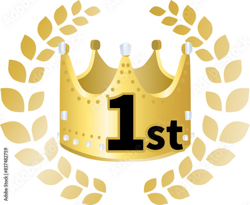1位のランキングアイコンイラスト