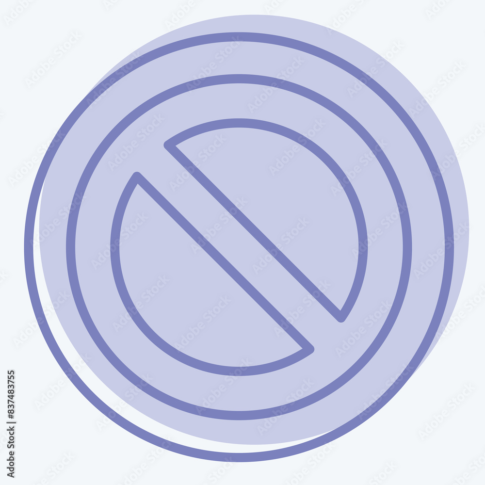 Icon Cancel. related to Delete symbol. two tone style. simple design illustration Icon Cancel. related to Delete symbol. two tone style. simple design illustration