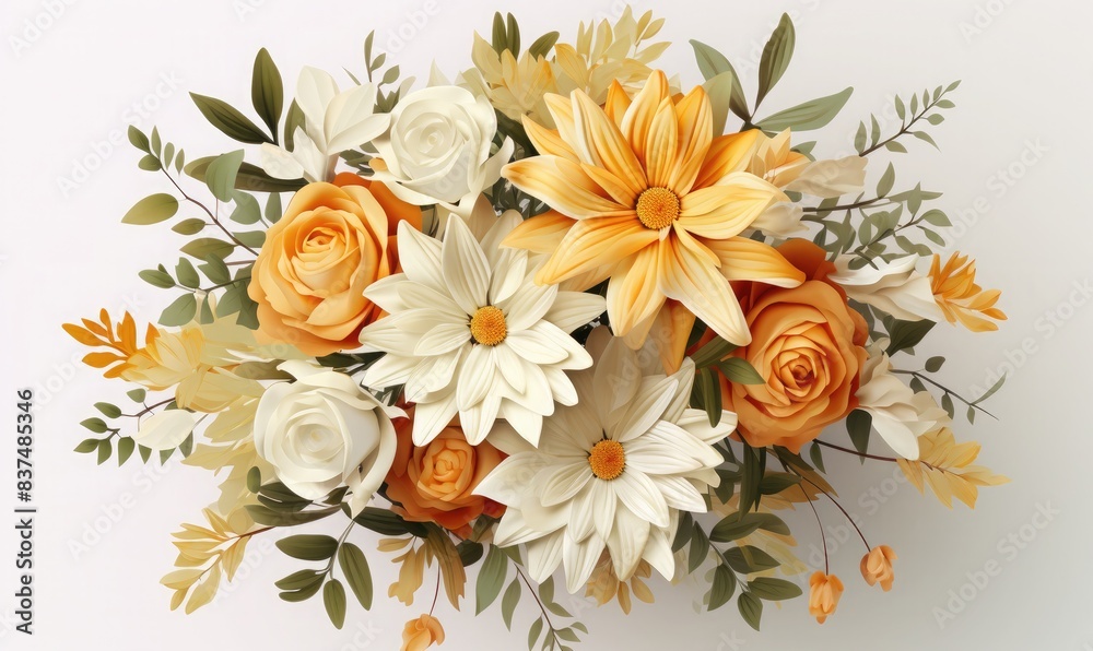 Chrysanthemum bouquet, a summer splendor Chrysanthemum bouquet, a summer splendor