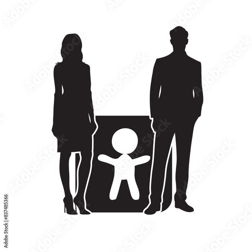 Orphans vector illustration