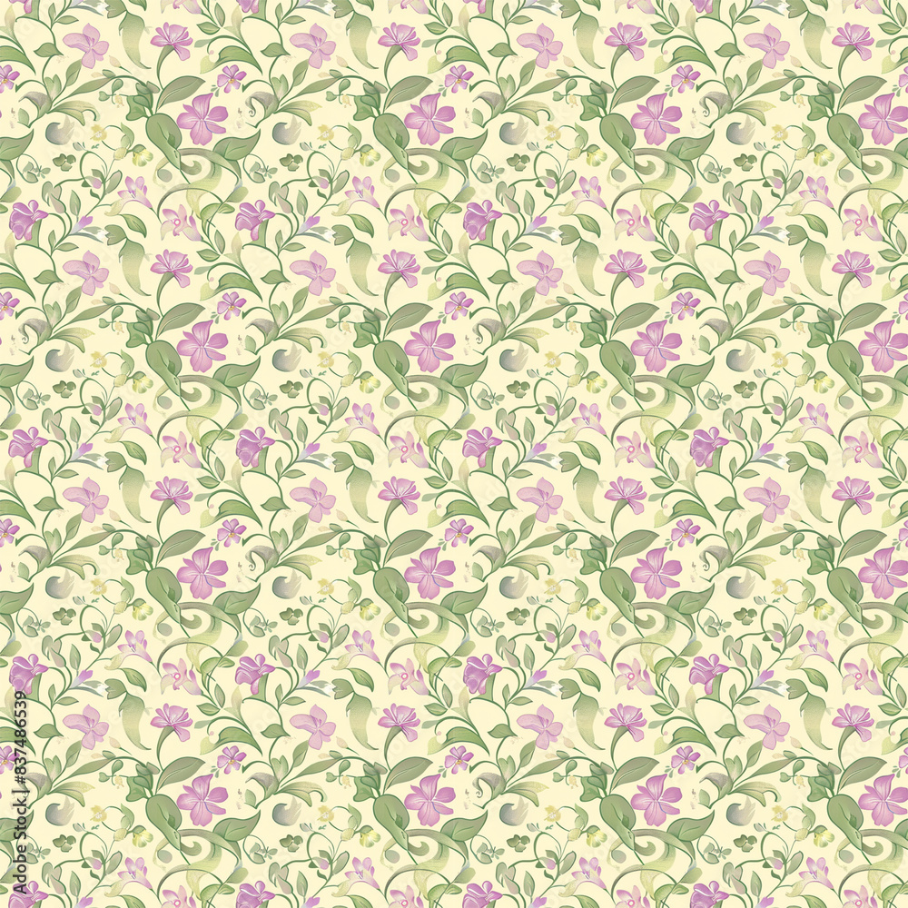 Fototapeta Floral variety color, form natural, seamless fabric pattern.