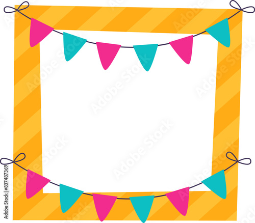 Birthday frame with ribbon