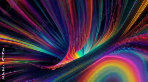 abstract swirl rainbow colors background 