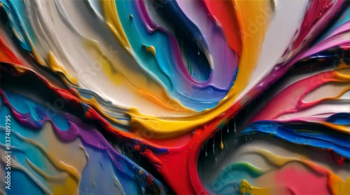abstract colorful dripping paint background