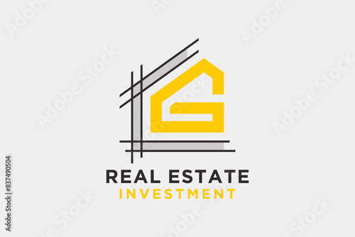 Letter G for Real Estate Remodeling Logo. Construction Architecture Building Logo Design Template Element. Free Download Letter G for Real Estate Remodeling Logo. Construction Architecture Building Logo Design Template Element. - GFXLoad