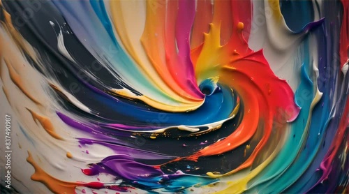 abstract colorful dripping paint background