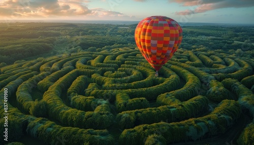 Minimal Photography Maze  Balloon
