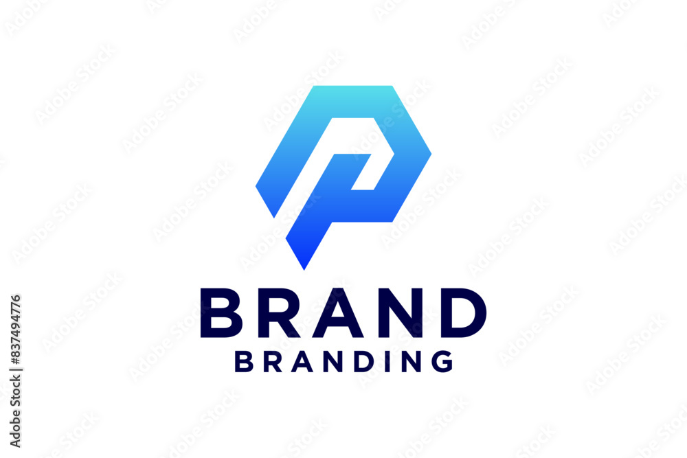 Letter P icon Logo Template Letter P icon Logo Template