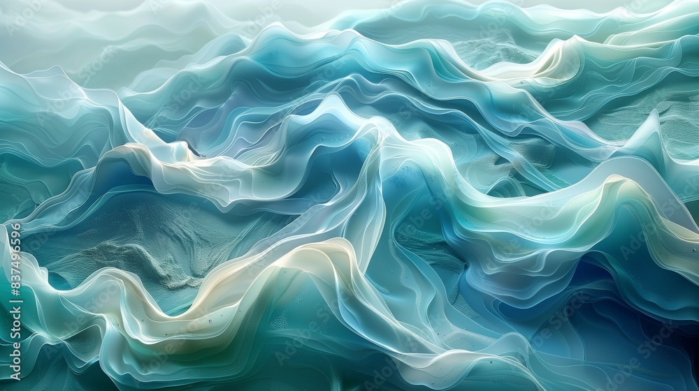Abstract Fluid Waves in Blue Tones. Mesmerizing abstract image featuring fluid waves in varying shades of blue, creating a serene and dynamic background. Abstract Fluid Waves in Blue Tones. Mesmerizing abstract image featuring fluid waves in varying shades of blue, creating a serene and dynamic background.