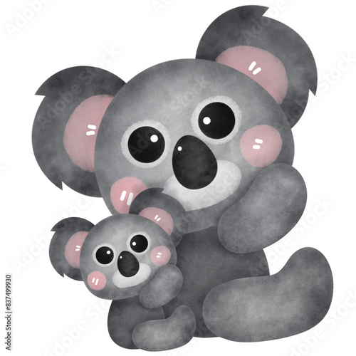 Photography Cute koala cartoon.