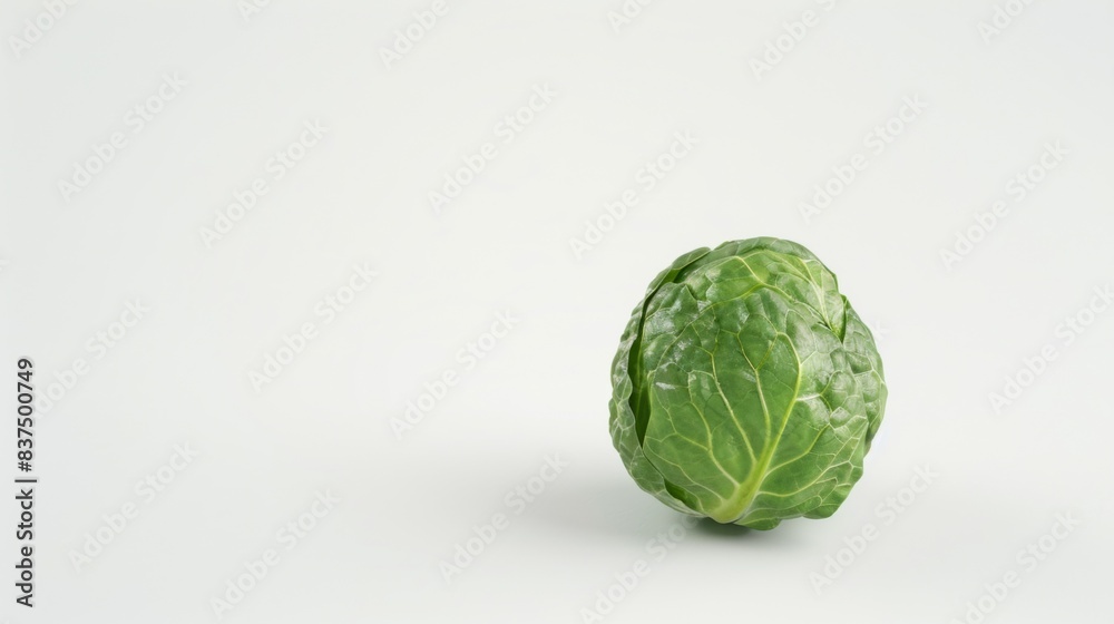 Obraz premium fresh Brussels sprout isolated on white background